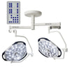 Dual Ceiling Mount Sim.LED 500 SC Surgical Light w/ Wall Control Panel & 32