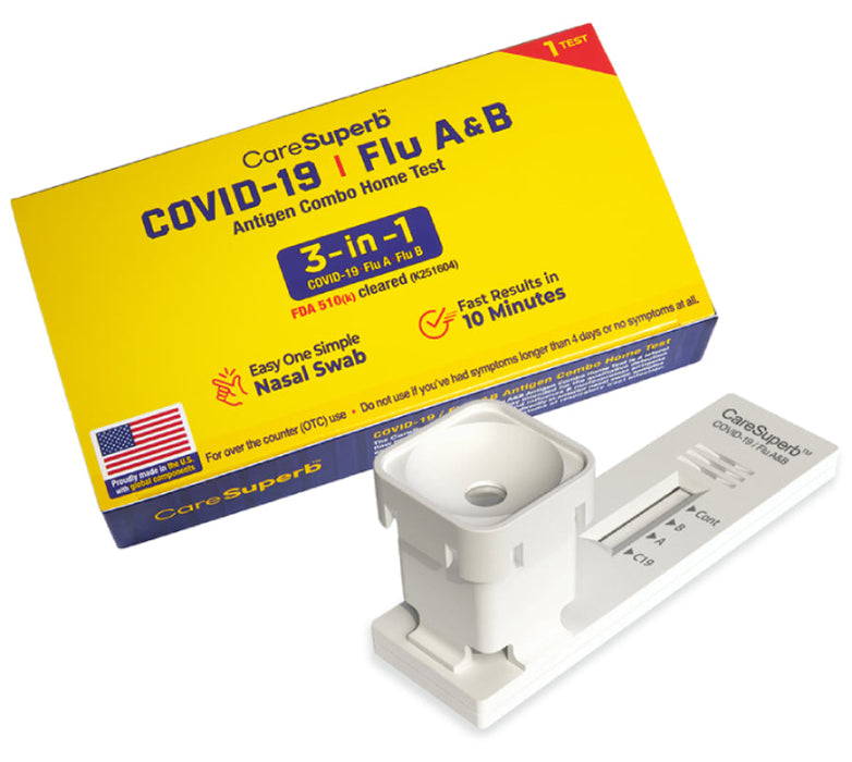 CareSuperb COVID-19 / Flu A&B Antigen Combo Home Test