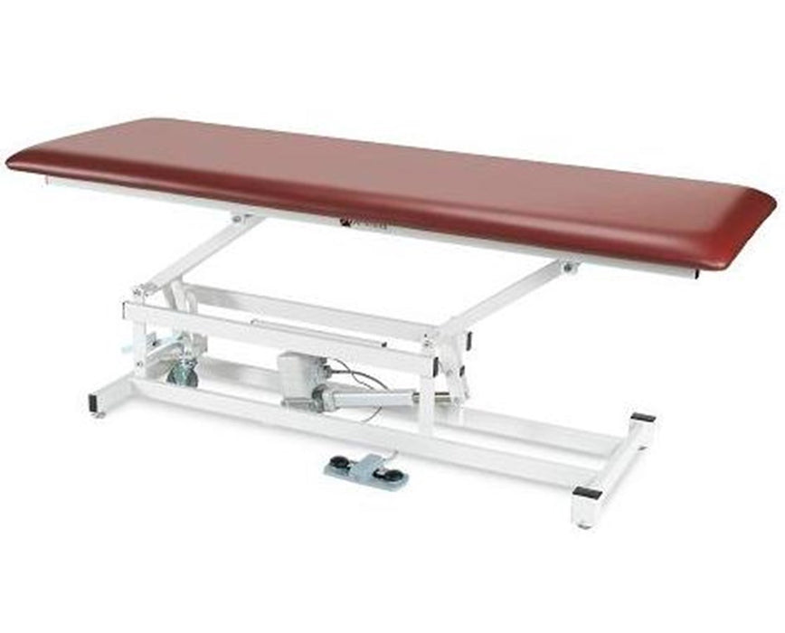 Power Hi-Lo Treatment Table, Flat Top w/ Caster Wheels. 40"W, 500 lbs Capacity