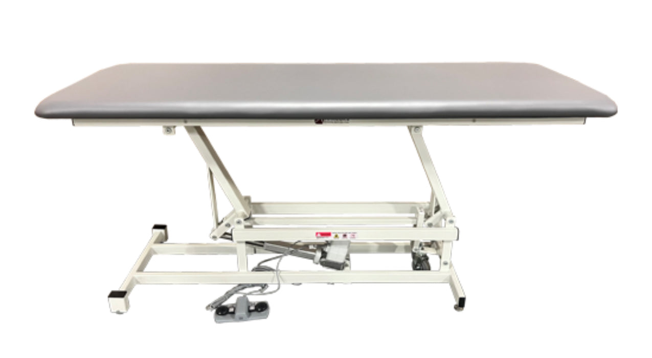 Power Hi-Lo Treatment Table, Flat Top w/ Caster Wheels. 400 lbs Capacity. 76"L x 27"W