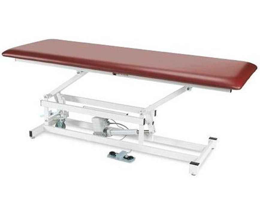 Power Hi-Lo Treatment Table, Flat Top w/ Caster Wheels. 34"W, 500 lbs Capacity