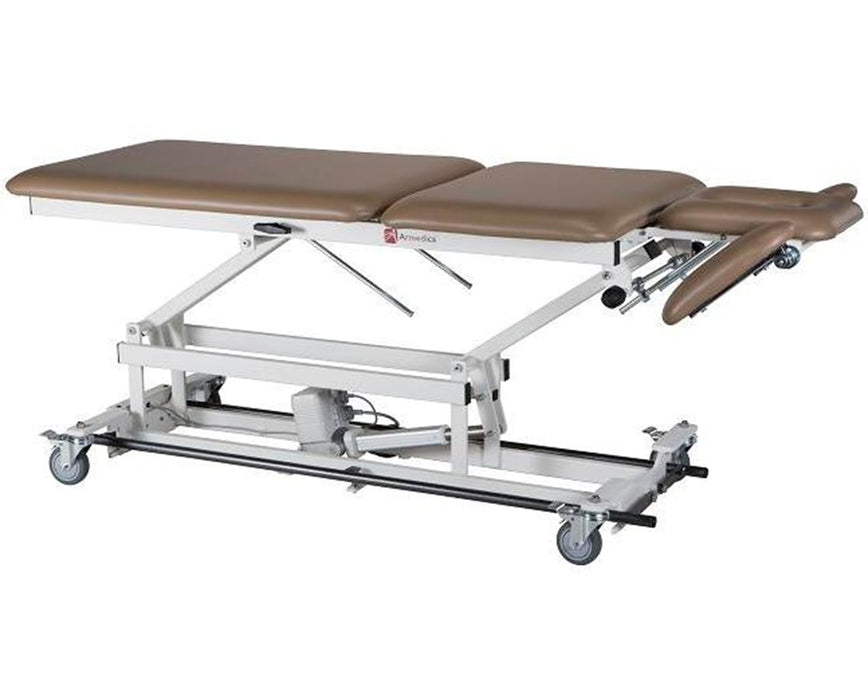 Hi-Lo Treatment Table with Three Section Top & Adjustable Armrests