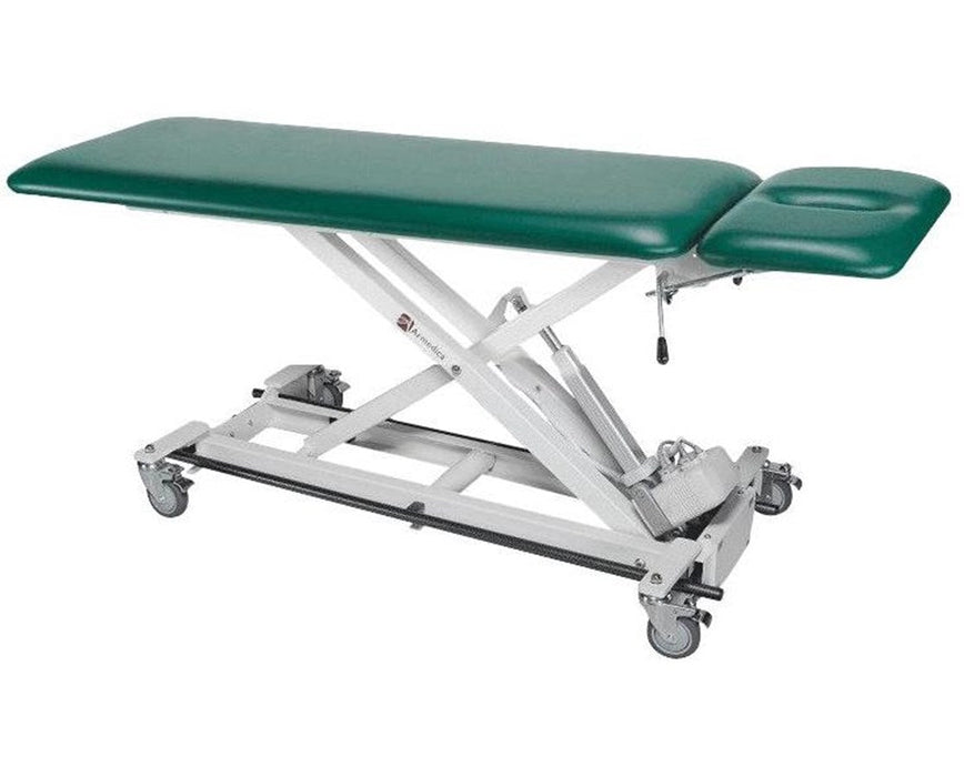 Power Hi-Lo Treatment Table, Bar Activated Height. Adjustable Headrest