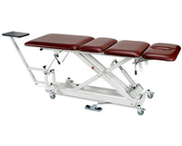 Traction Power Hi-Lo Rehab Therapy Chiropractic Table w/ 4 -Section Top (Adjustable Back / Headrest & Casters)