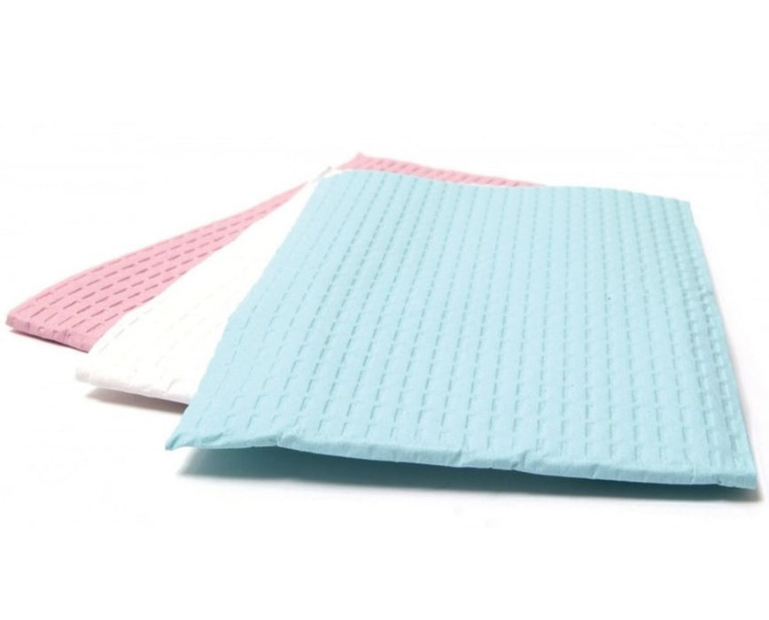 3-Ply Tissue/Poly Towels - 13" x 18" Blue - 500/cs
