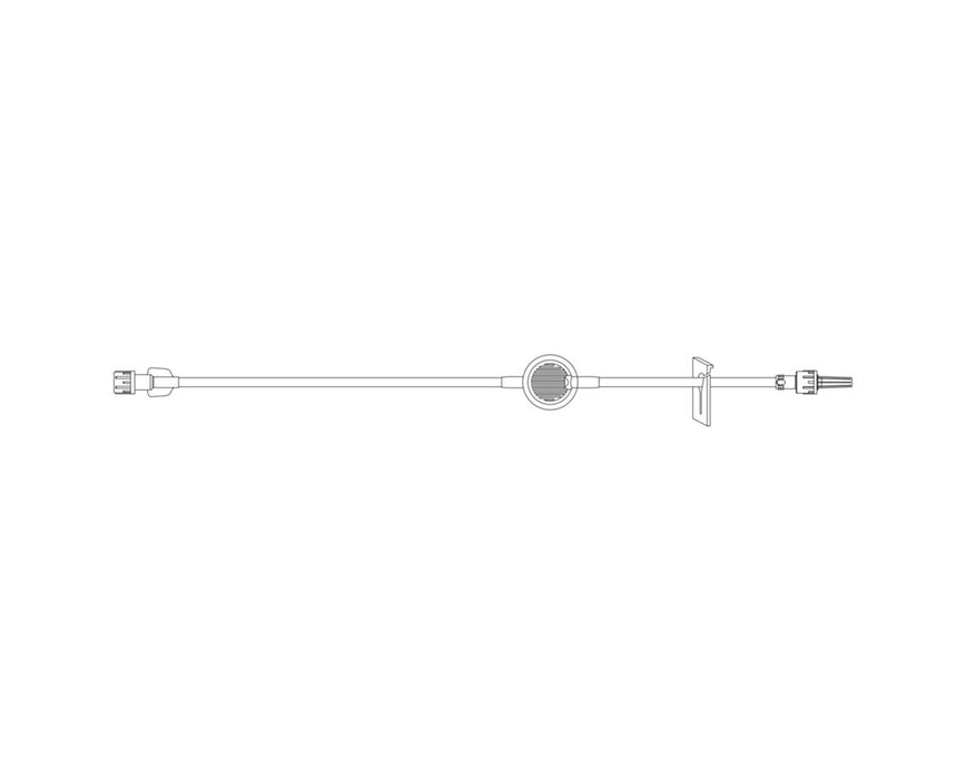 Microbore IV Extension Set w/ Slide Clamp, Luer Lock, 60" L, Content Sterile - 100/Cs