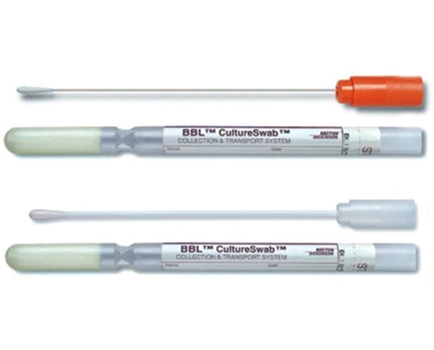 BBL CultureSwab Collection and Transport System: Polyester, Liquid Amies, Single Swab, 50/Pack