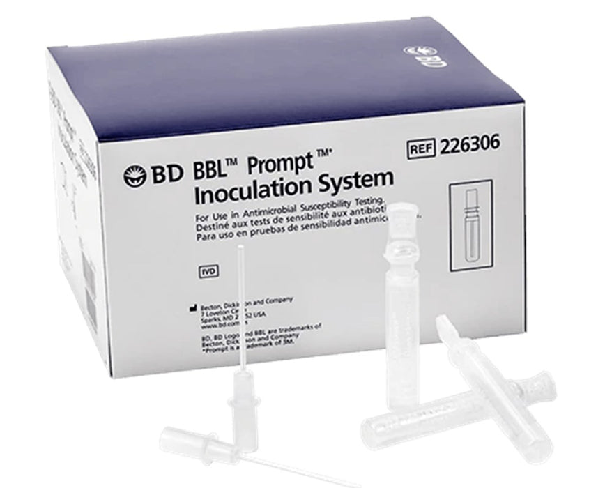 “BBL Prompt” Inoculation System w/ Saline Tubes & Precision Wands, 60/Cs