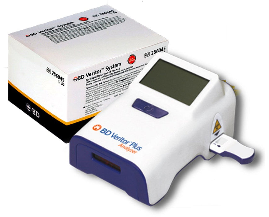 Veritor Plus Analyzer w/ 2 CLIA-Waived Flu A+B Test Kits