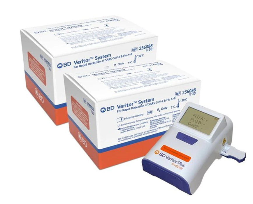 Veritor Plus Lab Combo Pack - Analyzer Sars-CoV-2 & Influenza A+B Rapid Test Kit (60 Tests)