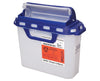 Recykleen 5.4 Qt Pharmaceutical Biohazard Sharps Disposal Container w/ Counterbalanced Door - 20/cs