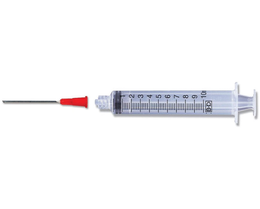 Syringe with Blunt Fill Needle & Luer-Lok Tip, 18 G x 1½", 10 mL, 100 / Box