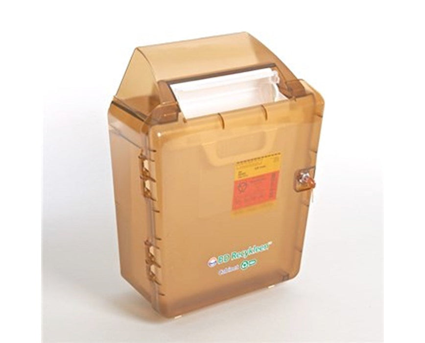 Recykleen Sharps Wall Cabinet 2/3 Gallon Brown