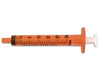 Oral Syringe System with Tip Cap: 1 mL, Amber Syringe (500/Case)