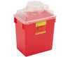 Multi-Use Nestable Biohazard Sharps Disposal Container w/ Funnel Clear Top 14 Qt - Large - 1 Piece