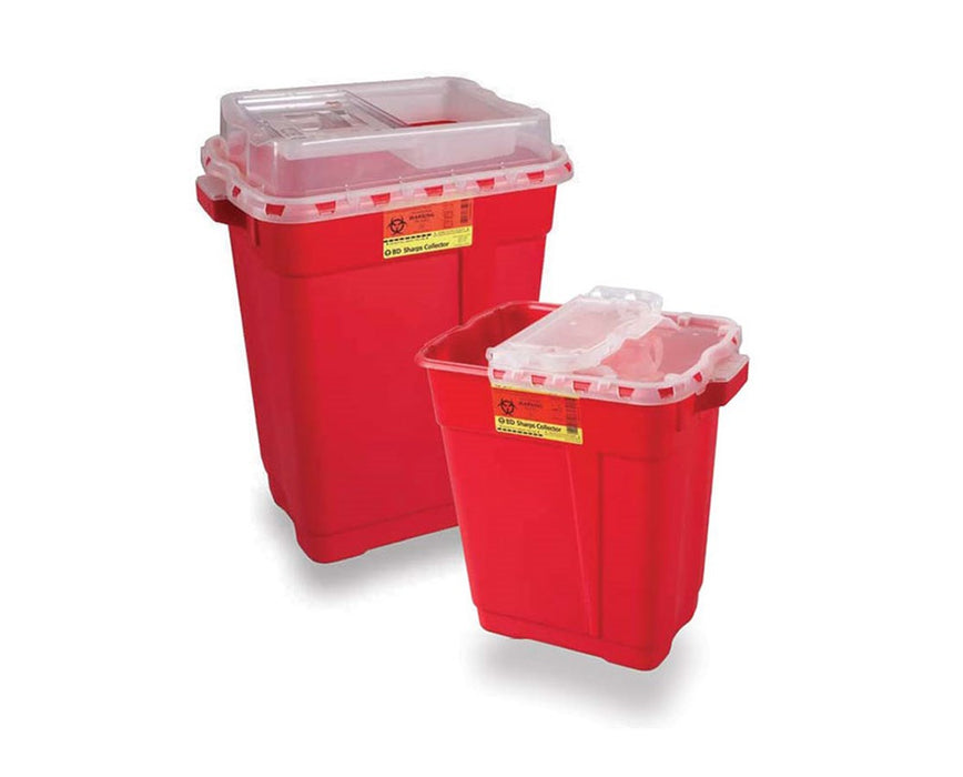Extra Large Biohazard Sharps Disposal Container w/ Slide Top, 19 Gal (5/Case)