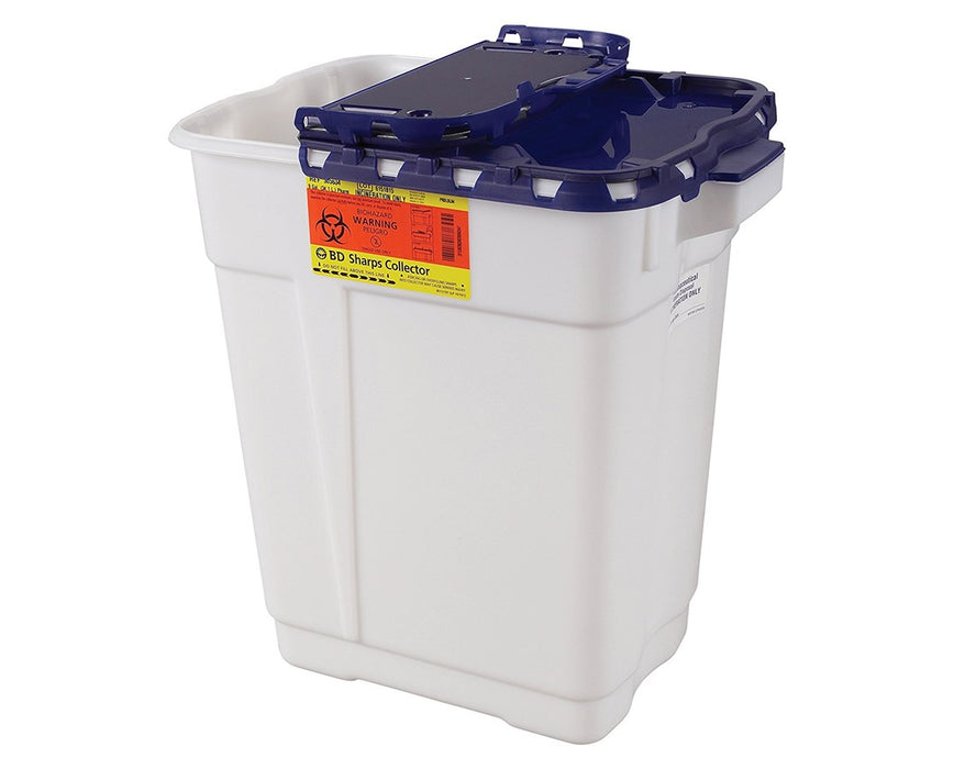 Pharmaceutical Waste Collectors, Hinge Top - 9 gal, 8/CaseWaste Disposal Collector / Container