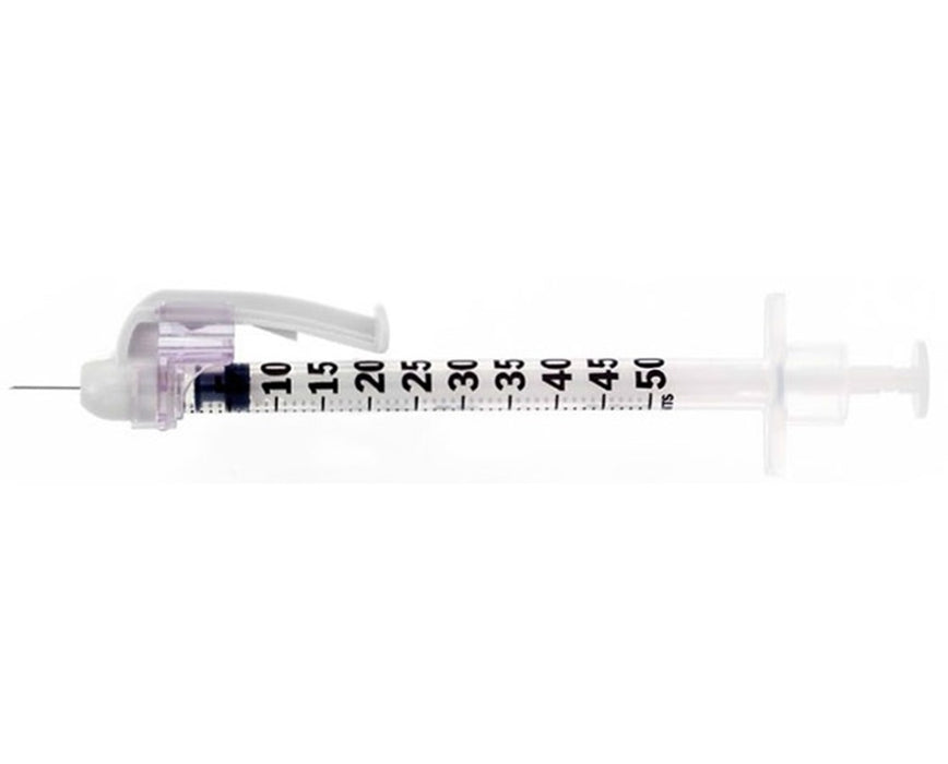 Safetyglide Insulin Syringes: 29G x 12.7 mm, 0.3 mL, 100/Box