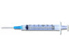 3 mL Luer-Lok Syringes with PrecisionGlide Needles - 25G x 5/8