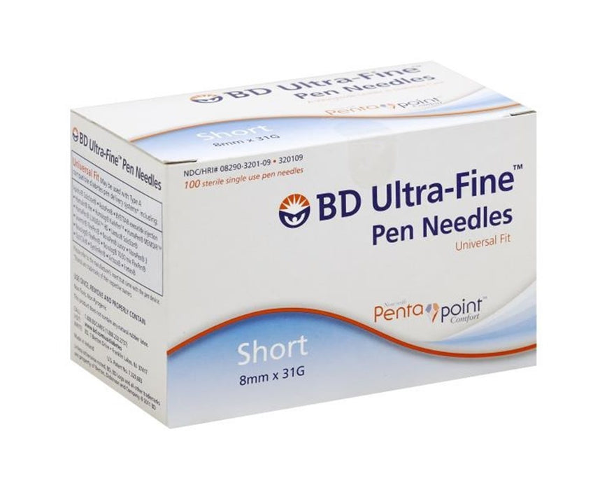 Ultra-Fine Short Pen Needle with PentaPoint Comfort 100/Bx