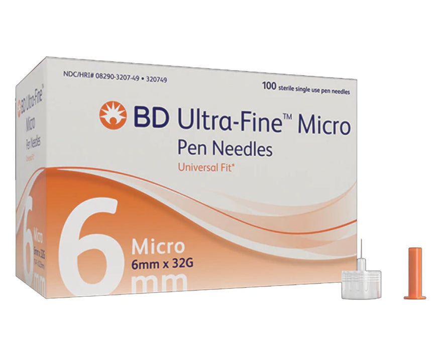 Ultra-Fine Micro Pen Needles with Pentapoint Comfort (1200/Case)