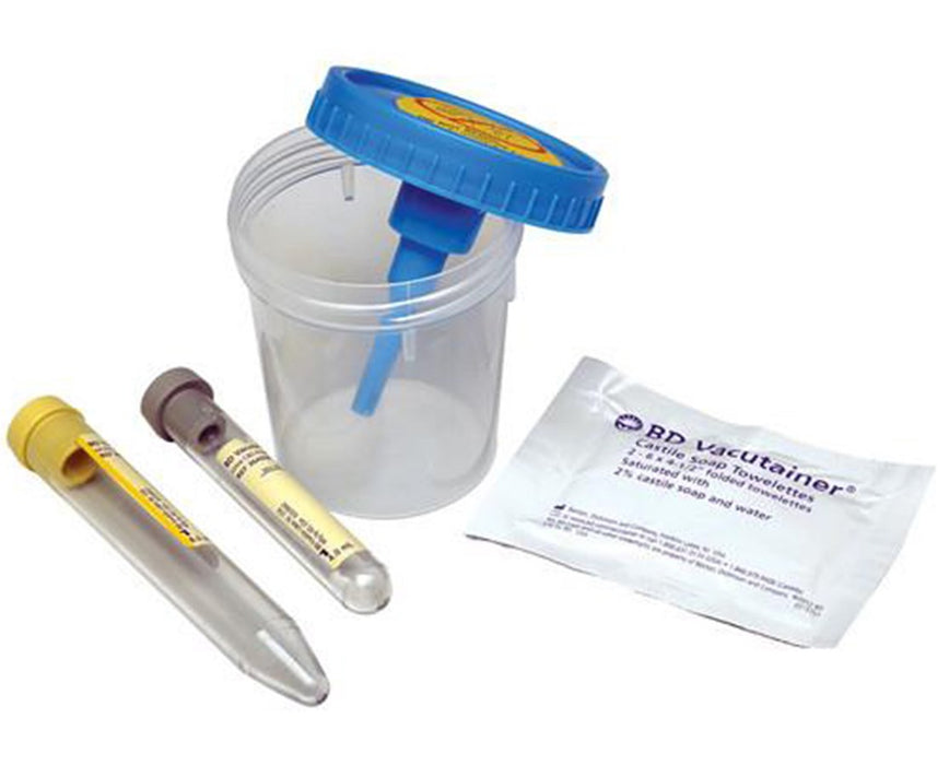 Vacutainer Complete Urine Collection System with Non Preservative Tube - 50/cs