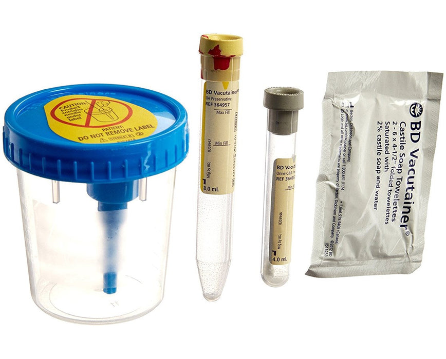 Vacutainer Complete Urine Collection System with Preservative Tube - 50/cs