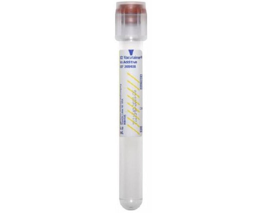Vacutainer Plus Plastic Blood Collection Tubes (No Additive) 13 x 75 mm, 3.0 mL, Hemogard Closure - 1000/cs