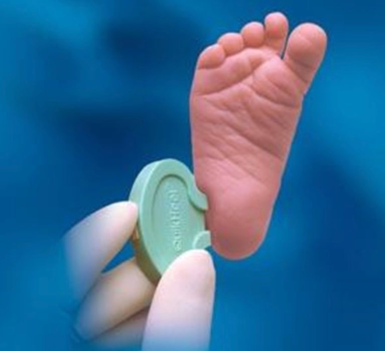 Quikheel Infant Incision Lancet: Teal, 1.0mm D x 2.5mm L (50/Box)