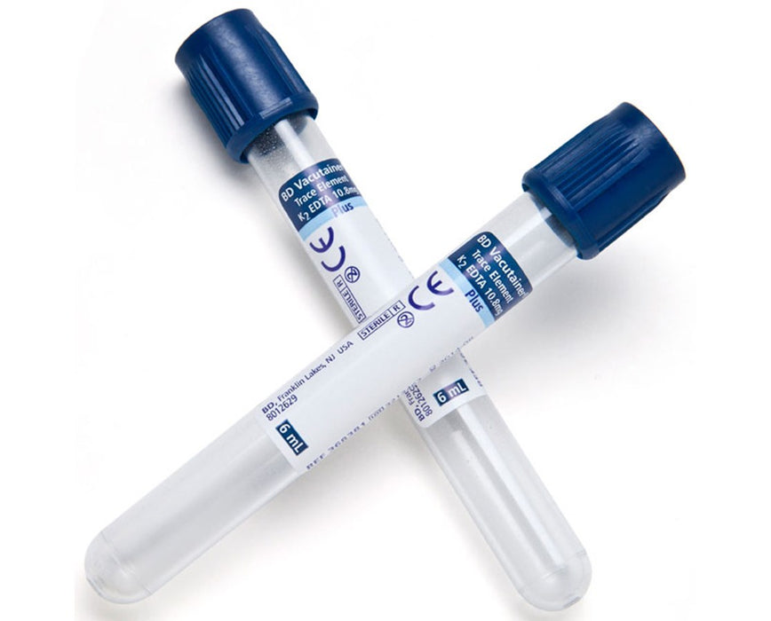 Vacutainer Trace Element Plastic Blood Collection Tubes