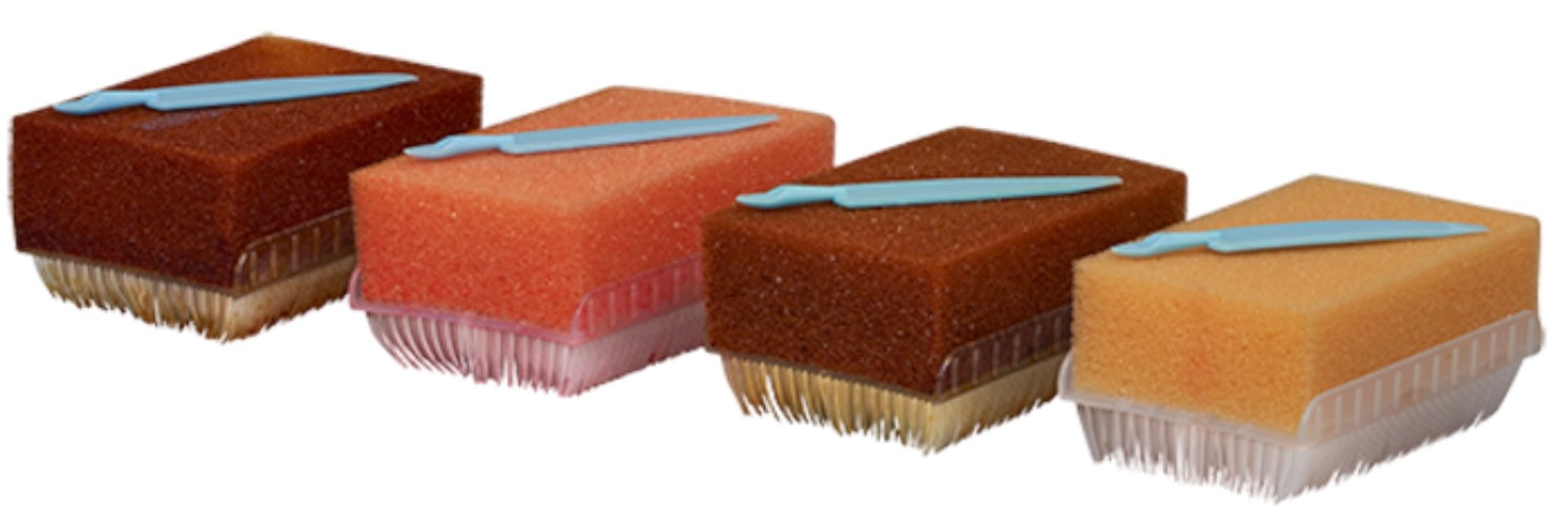 Scrub Brush, 4% CGH, Color Code Red