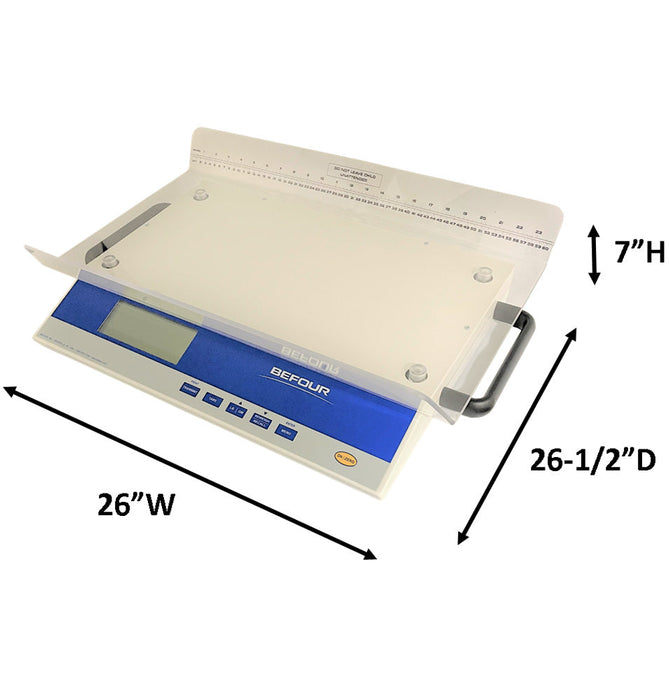 Digital Neonatal Pediatric Scale w/ Fine 1g Graduation. 45 lbs Capacity
