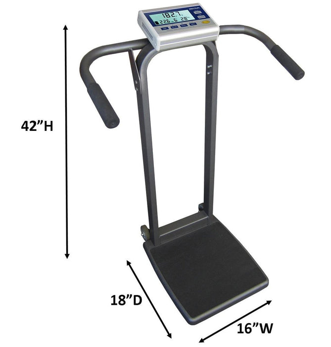 ADA Portable Handrail BMI Scale. 750 lbs Capacity