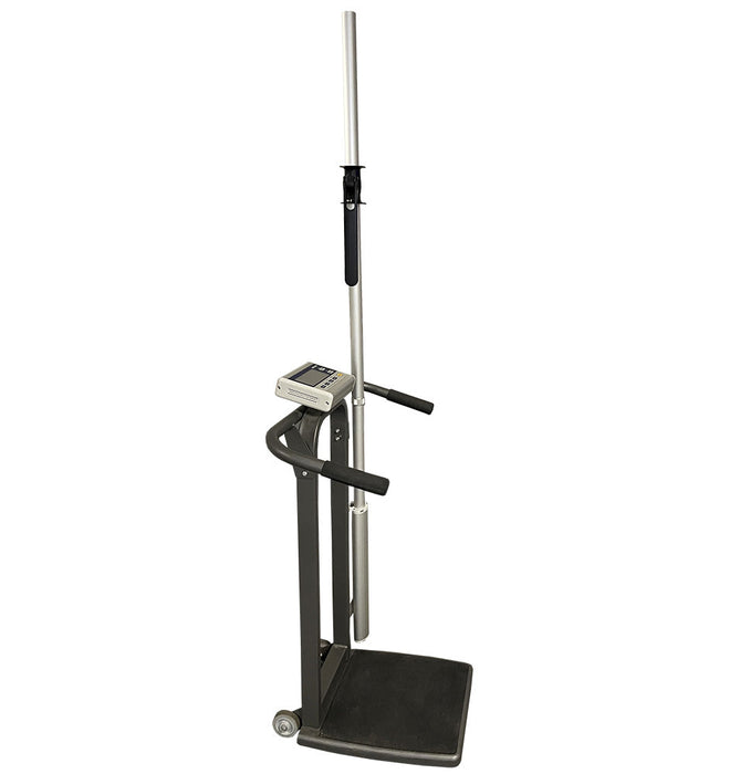 ADA Handrail BMI Scale & Digital Height Rod. 750 lbs Capacity
