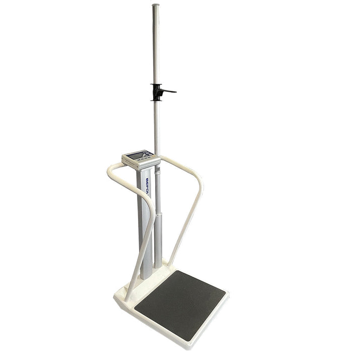 ADA Bariatric Handrail BMI Scale & Digital Height Rod. 1000 lbs Capacity