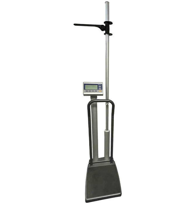 Handrail BMI Scale & Digital Height Rod. 750 lbs Capacity