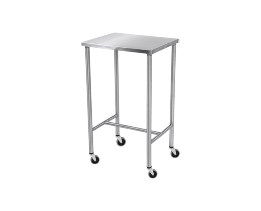 Stainless Steel Instrument Table w/ Single Shelf