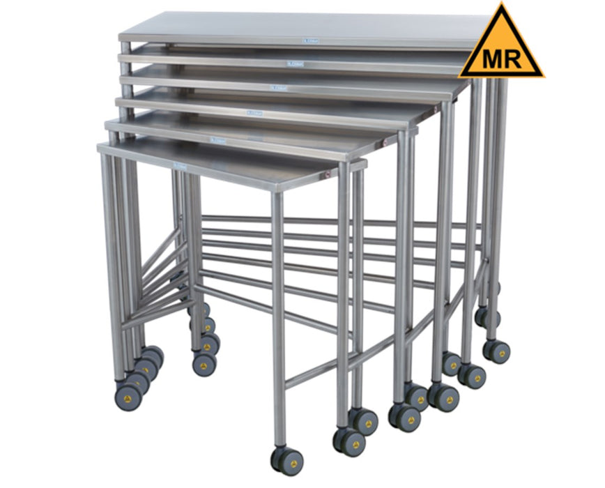 6 pcs. Stainless Steel MR Conditional Nested Instrument Table - 1 of Each Size