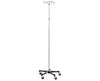 5-Leg Stainless Steel IV Stand w/ 3