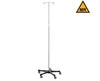 MR Conditional 5-Leg Stainless Steel IV Stand w/ 2 Hooks