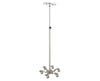 6-Leg Stainless Steel IV Stand w/ Stainless Steel Base & 8 Hooks