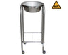 Stainless Steel MR Conditional Solution Stand w/ Single Basin