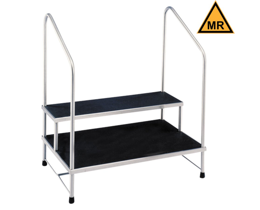 MR Conditional Two Step Stool w/ Side Handrails