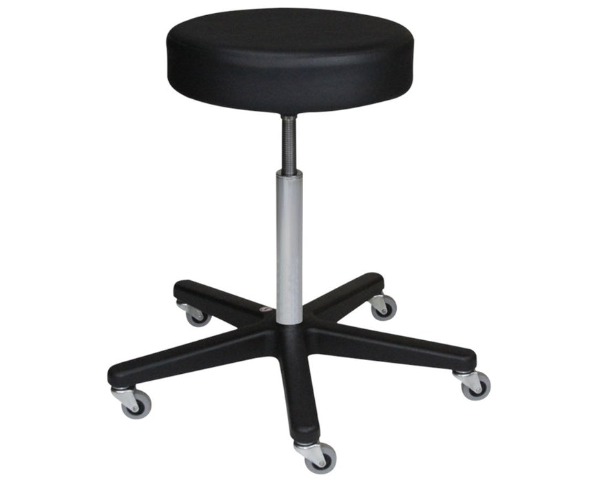 5-Leg Spindle Exam Stool - Aluminum Base