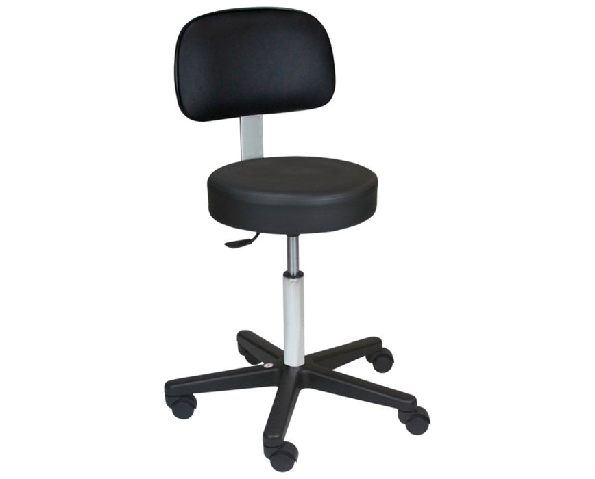 Economy Exam Stool w/ Backrest