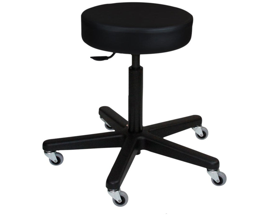 Hand-Operated Exam Stool - Black Composite Base