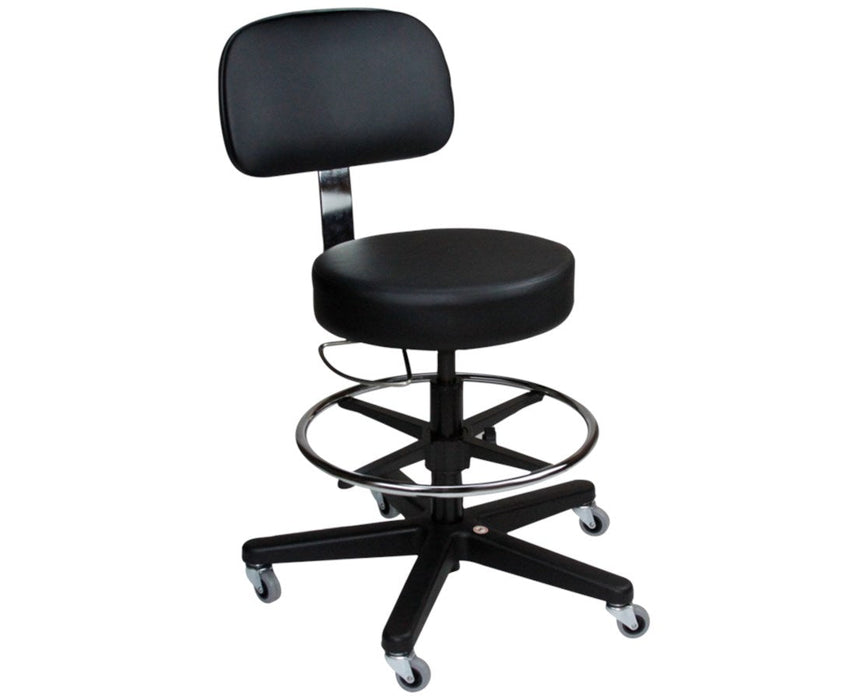 Deluxe Exam Stool w/ Black Composite Base