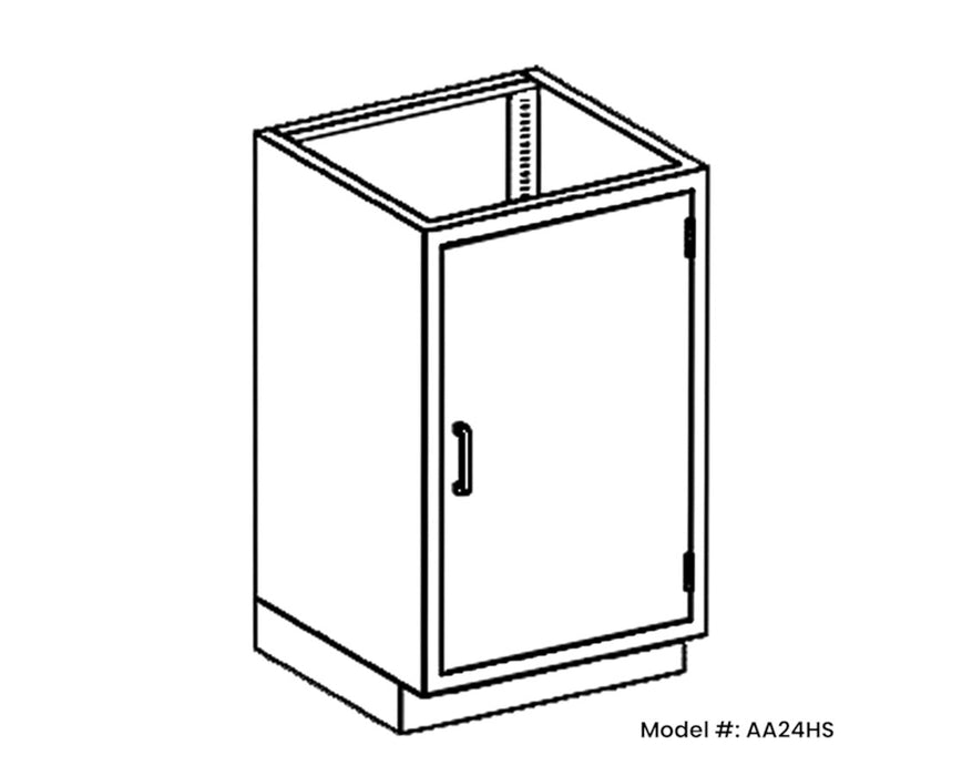 24"W Stainless Steel Base Cabinet w/ Door