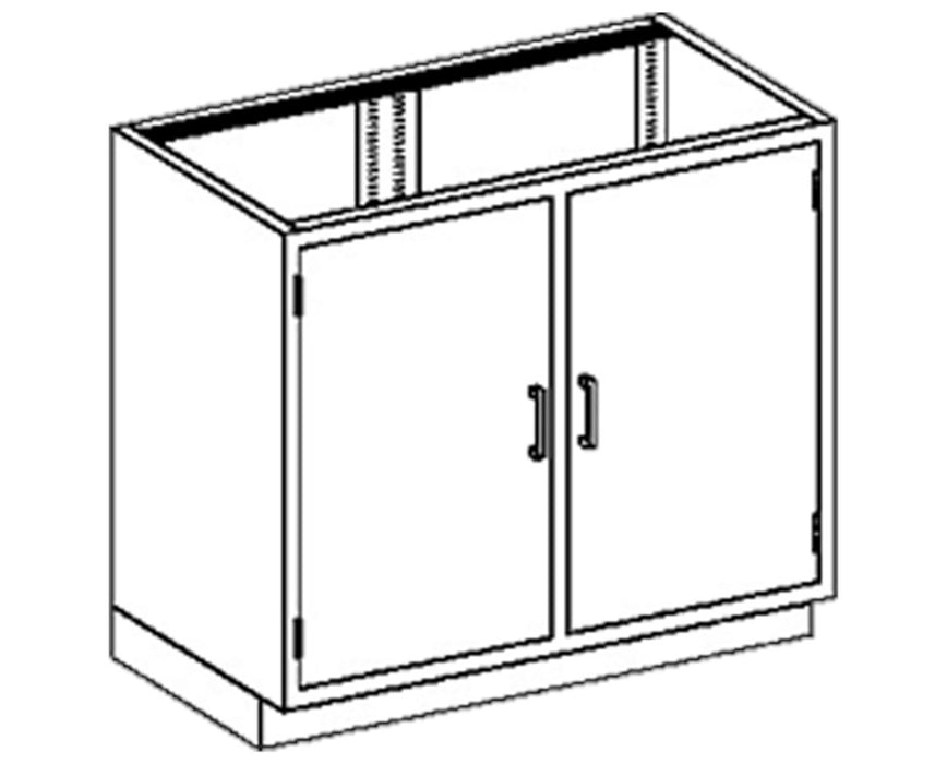 35"W Stainless Steel Base Cabinet w/ 2-Doors