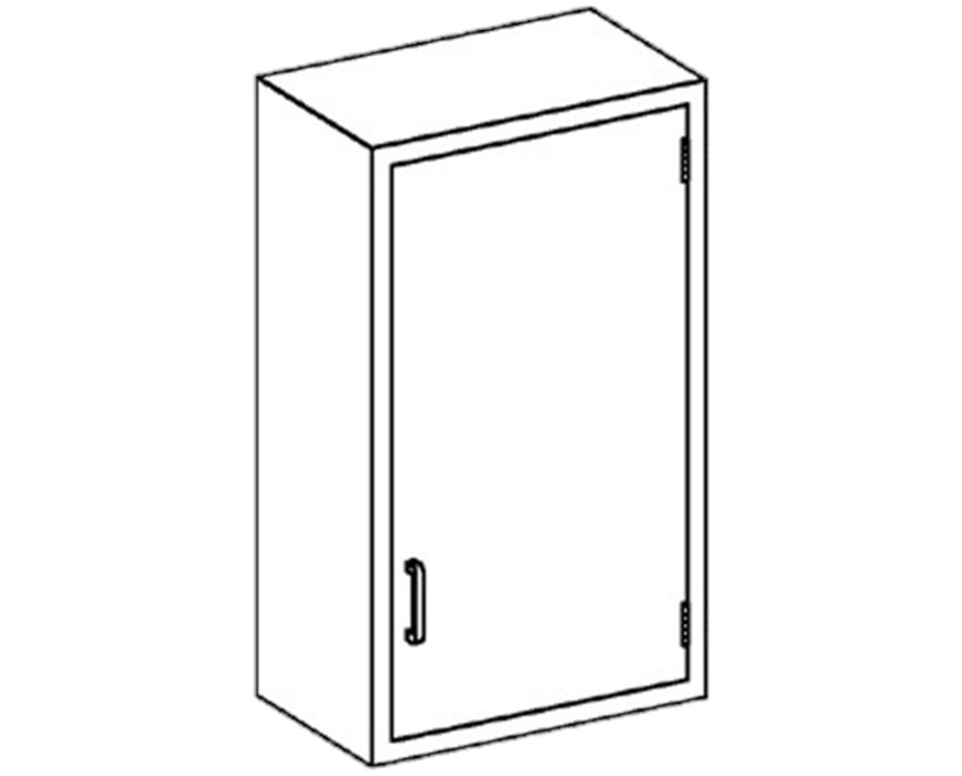 24"W Stainless Steel Wall Cabinet w/ 1 Door